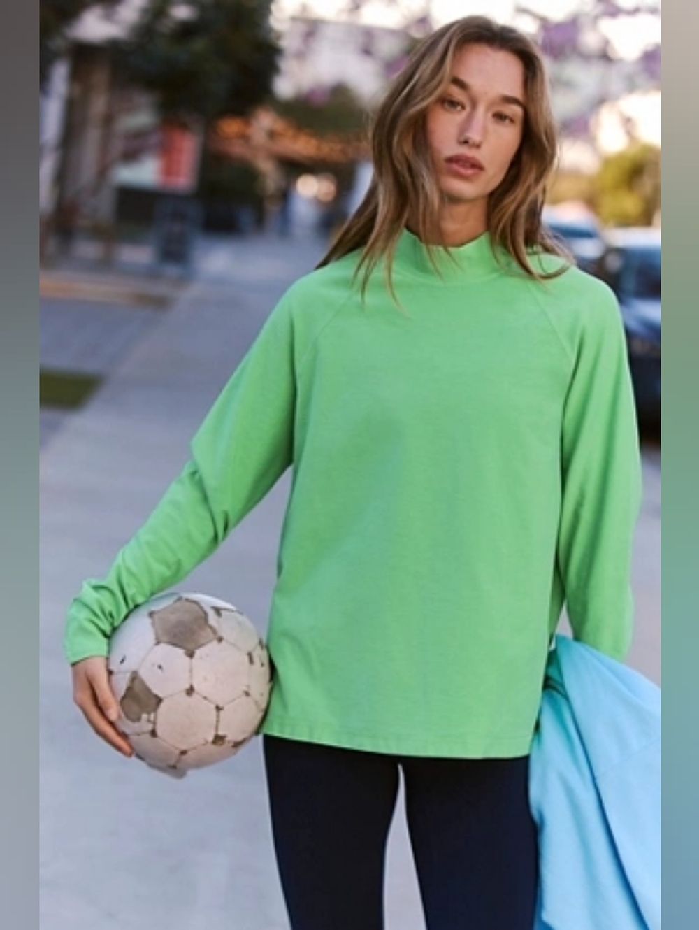 Nwot Fp Movement Restoration Layrr Green Size Small Oversized